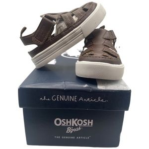 NWT OshKosh B'Gosh Boys Kale Brown Summer Sport Sandal Size 4T